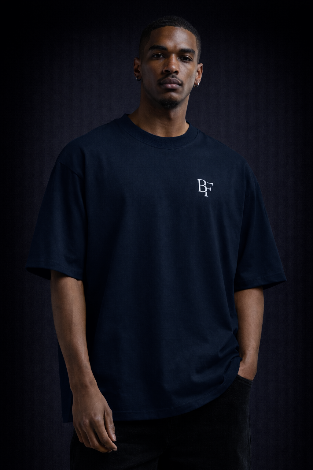 Quiet Hours oversized high neck t-shirt