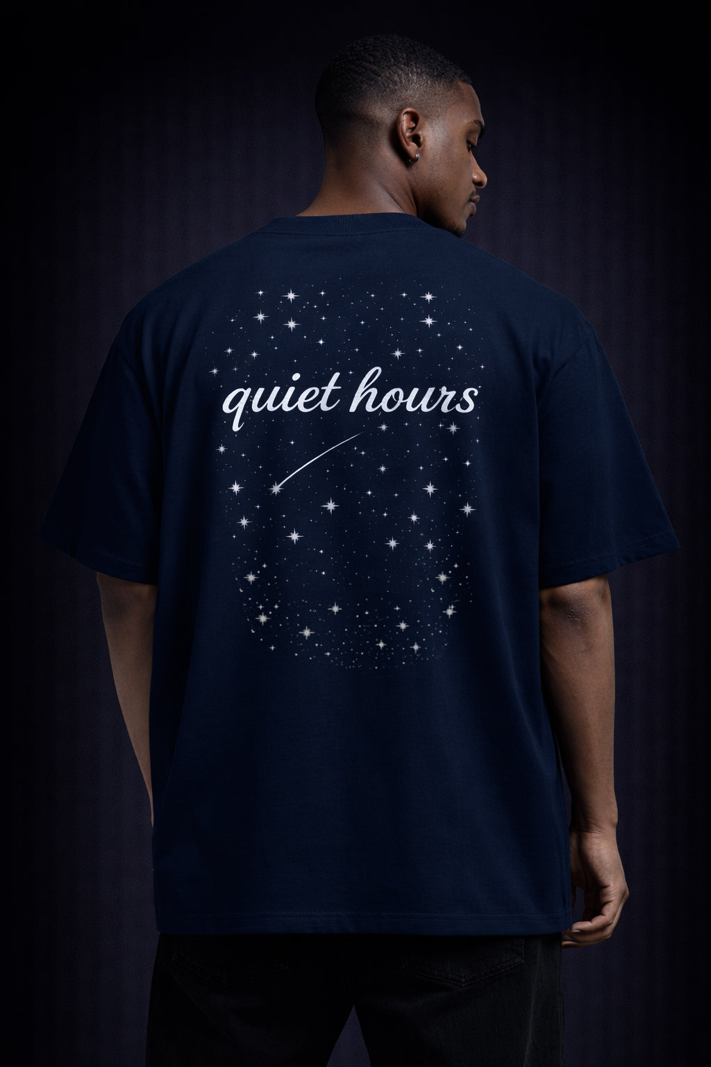 Quiet Hours oversized high neck t-shirt